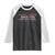 Funny King Free Since 1776 8647 Raglan Shirt TS11 Black White Print Your Wear