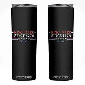 Funny King Free Since 1776 8647 Skinny Tumbler TS11 Black Print Your Wear