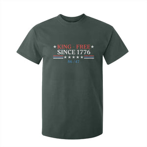 Funny King Free Since 1776 8647 T Shirt For Kid TS11 Dark Forest Green Print Your Wear