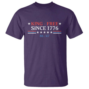 Funny King Free Since 1776 8647 T Shirt TS11 Purple Print Your Wear