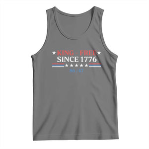 Funny King Free Since 1776 8647 Tank Top TS11 Black Heather Print Your Wear