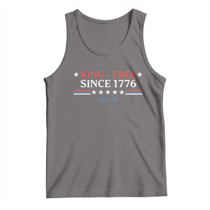 Funny King Free Since 1776 8647 Tank Top TS11 Deep Heather Print Your Wear