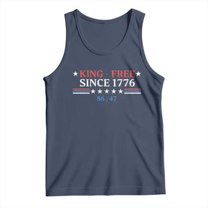 Funny King Free Since 1776 8647 Tank Top TS11 Navy Print Your Wear