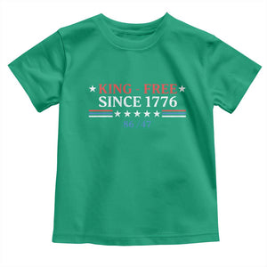 Funny King Free Since 1776 8647 Toddler T Shirt TS11 Irish Green Print Your Wear