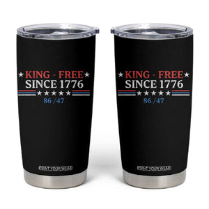 Funny King Free Since 1776 8647 Tumbler Cup TS11 Black Print Your Wear