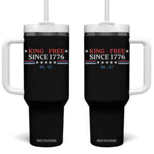 Funny King Free Since 1776 8647 Tumbler With Handle TS11 One Size: 40 oz Black Print Your Wear