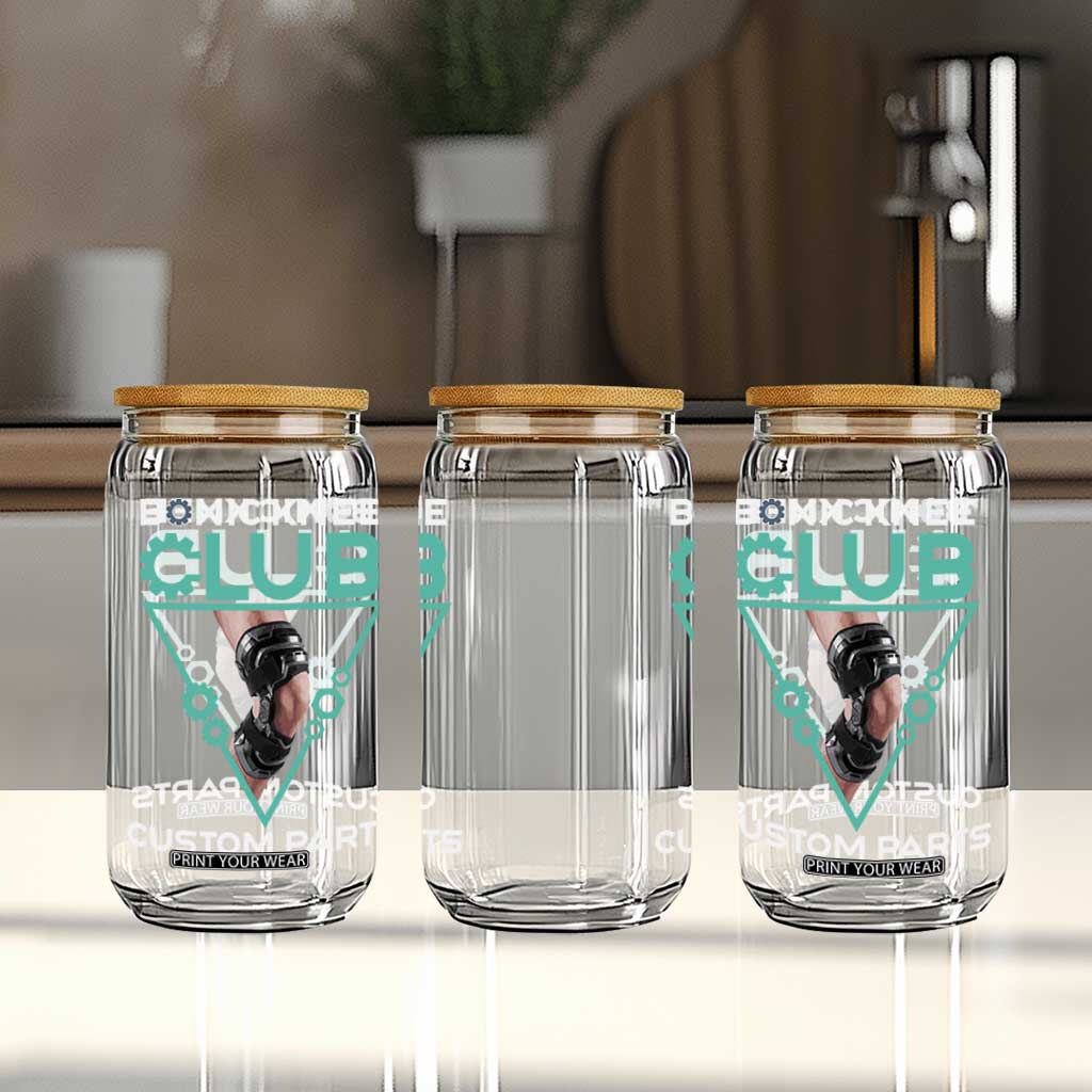 Funny Knee Replacement Surgery Glass Can Bionic Knee Club Custom Parts TS02 Print Your Wear