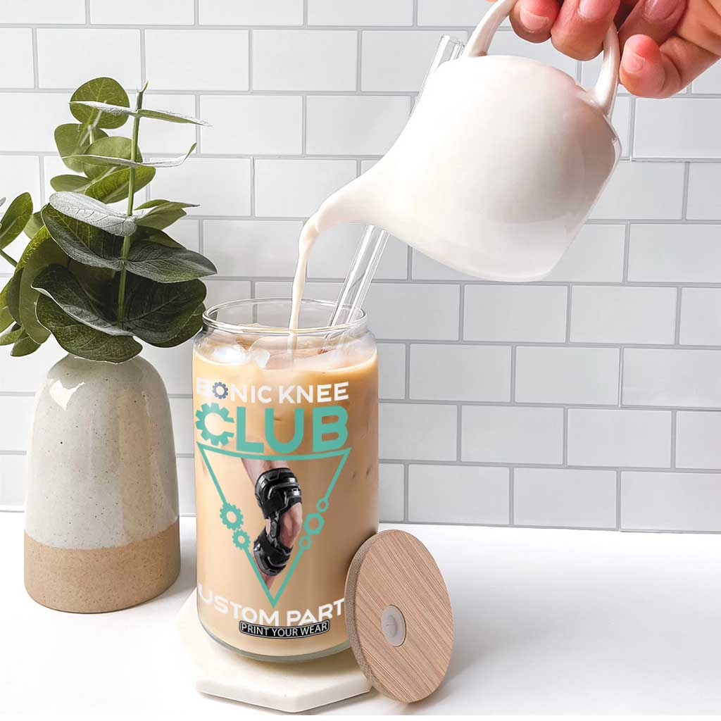 Funny Knee Replacement Surgery Glass Can Bionic Knee Club Custom Parts TS02 Print Your Wear