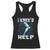 Funny Knee Replacement Surgery Racerback Tank Top I Knee'd Help Bones Injury Recovery TS02 Black Print Your Wear