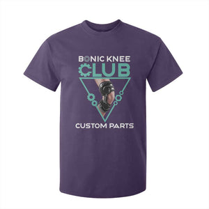 Funny Knee Replacement Surgery T Shirt For Kid Bionic Knee Club Custom Parts TS02 Purple Print Your Wear