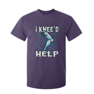 Funny Knee Replacement Surgery T Shirt For Kid I Knee'd Help Bones Injury Recovery TS02 Purple Print Your Wear