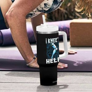 Funny Knee Replacement Surgery Tumbler With Handle I Knee'd Help Bones Injury Recovery TS02 Print Your Wear