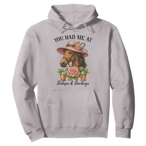 Funny Ky Derby Horse Racing Hoodie You Had Me At Juleps and Jockeys TS02 Ice Gray Print Your Wear