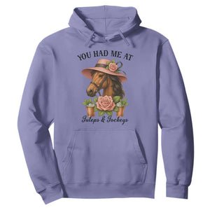 Funny Ky Derby Horse Racing Hoodie You Had Me At Juleps and Jockeys TS02 Violet Print Your Wear