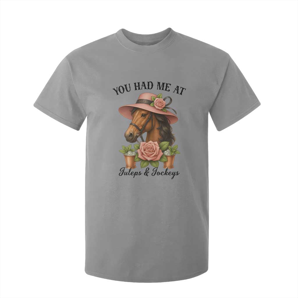 Funny Ky Derby Horse Racing T Shirt For Kid You Had Me At Juleps and Jockeys TS02 Sport Gray Print Your Wear