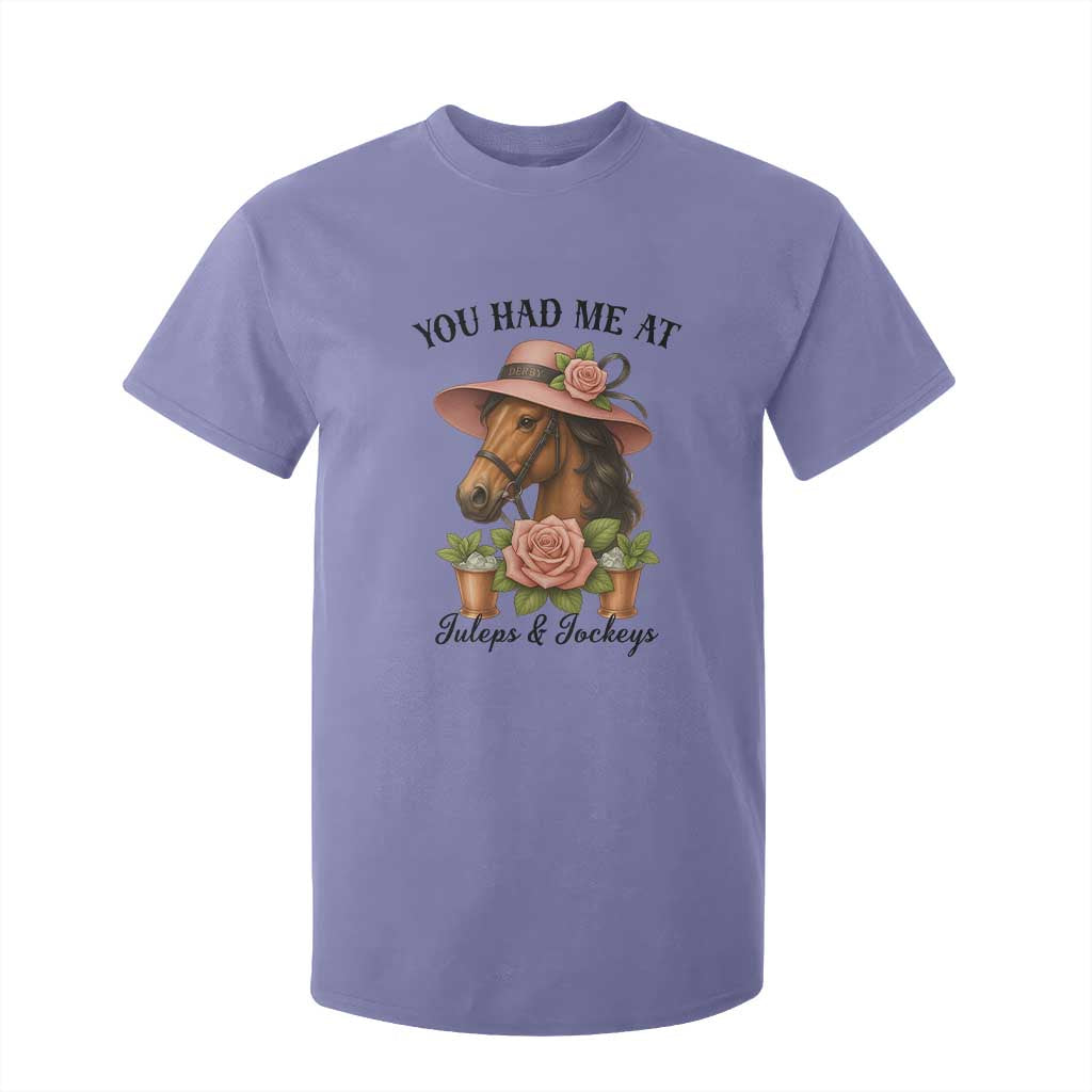 Funny Ky Derby Horse Racing T Shirt For Kid You Had Me At Juleps and Jockeys TS02 Violet Print Your Wear