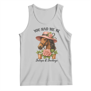 Funny Ky Derby Horse Racing Tank Top You Had Me At Juleps and Jockeys TS02 Ash Print Your Wear