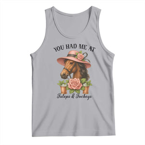 Funny Ky Derby Horse Racing Tank Top You Had Me At Juleps and Jockeys TS02 Athletic Heather Print Your Wear