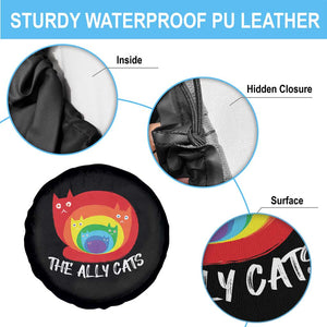 Funny LGBT The Ally Cats Spare Tire Cover Pride Month Rainbow Cat TS11 Print Your Wear