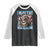 Funny LGBT Trans Pride Raglan Shirt I Reject My Mortal Flesh Transgender Racoon Bootleg TS10 Black White Print Your Wear