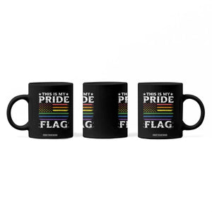 Funny LGBTQ This Is My Pride Flag Coffee Mug Rainbow American Flag TS11 Print Your Wear