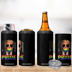 Funny LGBTQ Trump Pride Month 4 in 1 Can Cooler Tumbler American Flag TS11 Print Your Wear