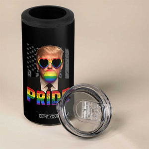 Funny LGBTQ Trump Pride Month 4 in 1 Can Cooler Tumbler American Flag TS11 Print Your Wear