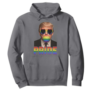 Funny LGBTQ Trump Pride Month Hoodie American Flag TS11 Charcoal Print Your Wear