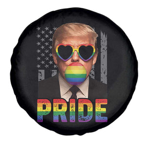 Funny LGBTQ Trump Pride Month Spare Tire Cover American Flag TS11 Print Your Wear