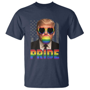Funny LGBTQ Trump Pride Month T Shirt American Flag TS11 Navy Print Your Wear