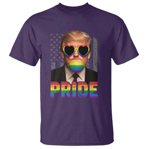 Funny LGBTQ Trump Pride Month T Shirt American Flag TS11 Purple Print Your Wear