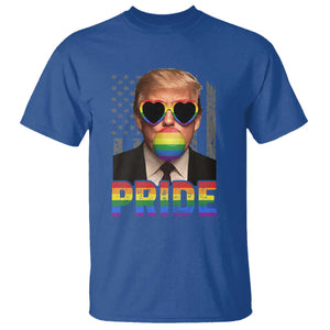 Funny LGBTQ Trump Pride Month T Shirt American Flag TS11 Royal Blue Print Your Wear