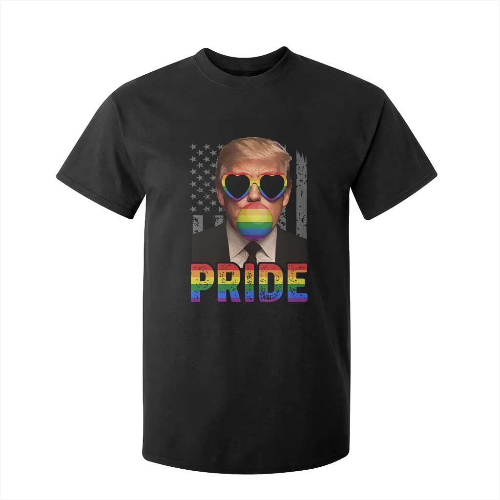 Funny LGBTQ Trump Pride Month T Shirt For Kid American Flag TS11 Black Print Your Wear