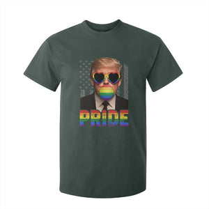 Funny LGBTQ Trump Pride Month T Shirt For Kid American Flag TS11 Dark Forest Green Print Your Wear