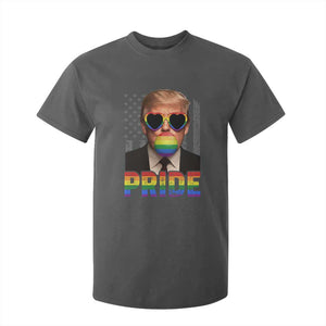 Funny LGBTQ Trump Pride Month T Shirt For Kid American Flag TS11 Dark Heather Print Your Wear