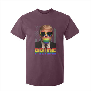 Funny LGBTQ Trump Pride Month T Shirt For Kid American Flag TS11 Maroon Print Your Wear