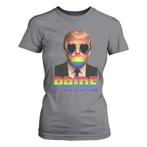 Funny LGBTQ Trump Pride Month T Shirt For Women American Flag TS11 Charcoal Print Your Wear