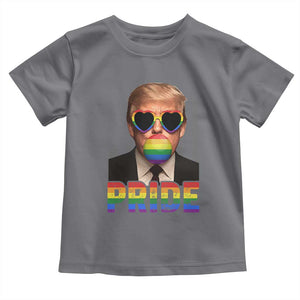Funny LGBTQ Trump Pride Month Toddler T Shirt American Flag TS11 Charcoal Print Your Wear