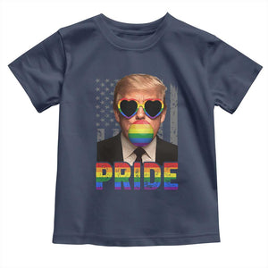 Funny LGBTQ Trump Pride Month Toddler T Shirt American Flag TS11 Navy Print Your Wear