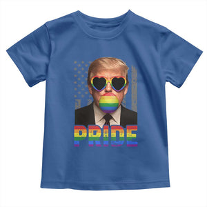 Funny LGBTQ Trump Pride Month Toddler T Shirt American Flag TS11 Royal Blue Print Your Wear