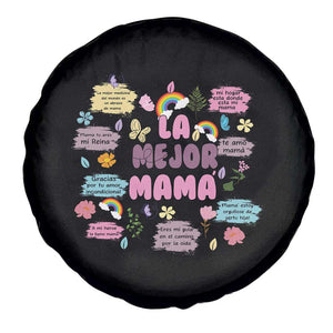 Funny La Mejor Mama Spare Tire Cover Spanish Latina Mother's Day TS11 Print Your Wear