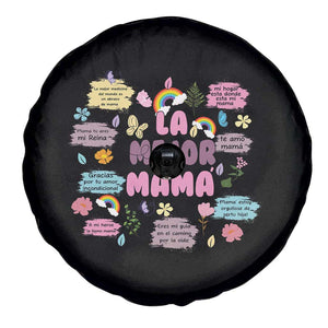 Funny La Mejor Mama Spare Tire Cover Spanish Latina Mother's Day TS11 Print Your Wear