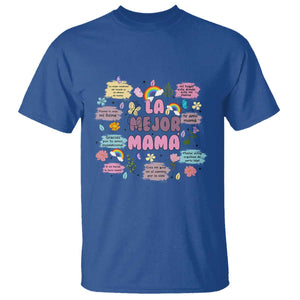 Funny La Mejor Mama T Shirt Spanish Latina Mother's Day TS11 Royal Blue Print Your Wear
