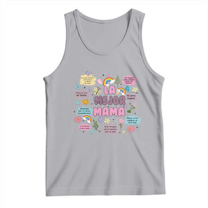 Funny La Mejor Mama Tank Top Spanish Latina Mother's Day TS11 Athletic Heather Print Your Wear