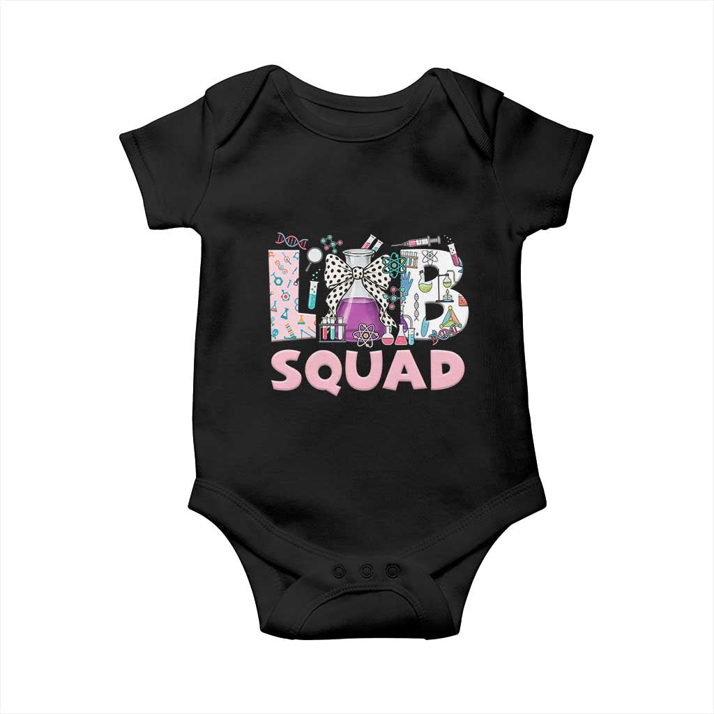 Funny Lab Squad Chemistry Laboratory Week Baby Onesie TS11 Black Print Your Wear