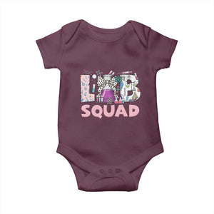 Funny Lab Squad Chemistry Laboratory Week Baby Onesie TS11 Maroon Print Your Wear