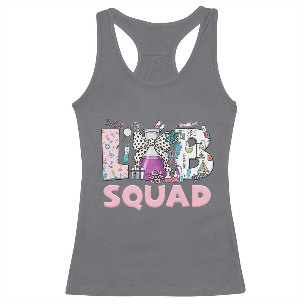 Funny Lab Squad Chemistry Laboratory Week Racerback Tank Top TS11 Charcoal Print Your Wear