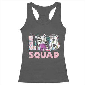 Funny Lab Squad Chemistry Laboratory Week Racerback Tank Top TS11 Dark Heather Print Your Wear