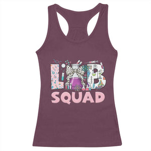 Funny Lab Squad Chemistry Laboratory Week Racerback Tank Top TS11 Maroon Print Your Wear