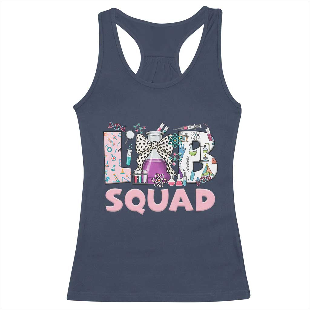 Funny Lab Squad Chemistry Laboratory Week Racerback Tank Top TS11 Navy Print Your Wear